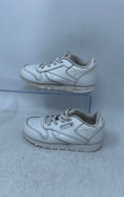 Load image into Gallery viewer, Reebok Kids Classic 100001398 White Leather Low Top Slip-On Sneaker Shoes Size 8
