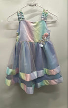 Load image into Gallery viewer, Blueberi Boulevard Girls Multicolor Rhinestone Butterfly Fit &amp; Flare Dress Sz 6
