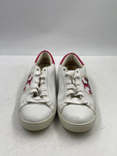 Load image into Gallery viewer, Authentic Tory Burch Womens Leigh White Leather Sneaker Shoes Size 8.5 M Damaged
