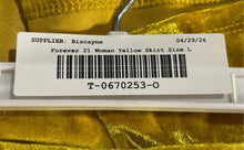 Load image into Gallery viewer, Forever 21 Womens Yellow Elastic Waist Pull-On Short A-Line Skirt Size Large
