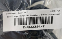Load image into Gallery viewer, Pair Of Cyber Acoustics Black Wired Amplified Computer Speakers System
