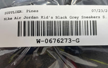 Load image into Gallery viewer, Nike Boys Air Jordan 4 RM FQ7938-060 Black Gray Lace-Up Sneakers Shoes Size 6Y
