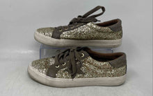 Load image into Gallery viewer, Not Rated Womens Illana Gold-Tone Glitter Lace-Up Sneaker Shoes Size 7.5
