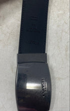 Load image into Gallery viewer, Coach Womens Black Leather Adjustable Reversible Dress Belt Size 42
