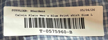 Load image into Gallery viewer, Calvin Klein Mens Blue Check Infinite Cool Non-Iron Button-Up Shirt Size Large
