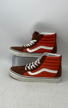 Load image into Gallery viewer, Vans Unisex Sk8-Hi Orange Brown Lace-Up Sneaker Shoes Size M9.5 W11
