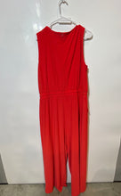 Load image into Gallery viewer, Vince Camuto Womens Red Sleeveless Drawstring One-Piece Jumpsuit Size 2X
