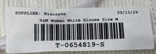 Load image into Gallery viewer, H&amp;M Womens White Ribbed Short Sleeve Round Neck Regular Fit Blouse Top Size M
