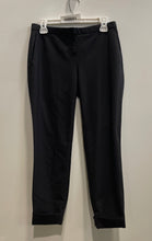 Load image into Gallery viewer, Theory Womens Black Flat Front Slash Pockets Straight Leg Dress Pants Size 2
