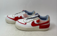 Load image into Gallery viewer, Nike Womens Air Force 1 White Red Blue Sneakers Shoes Size 8 No Laces
