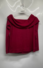 Load image into Gallery viewer, Loft Womens Red Long Sleeve Regular Fit Off The Shoulder Blouse Top Size XS

