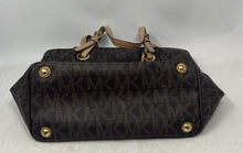 Load image into Gallery viewer, Michael Kors Womens Jet Set East West Multicolor Monogram Print Tote Bag
