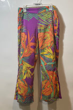 Load image into Gallery viewer, 2b Bebe Womens Multicolor Tropical Print Wide Leg Trouser Pants Size M
