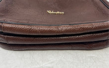 Load image into Gallery viewer, Valentina Womens Brown Pebbled Leather Adjustable Strap Crossbody Purse
