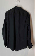 Load image into Gallery viewer, Alfani Mens Black Cotton Blend Slim Fit Long Sleeve Dress Shirt Size 15.5
