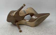 Load image into Gallery viewer, Badgley Mischka Womens Naya Brown Leather Pointed Toe D'Orsay Pump Heels Sz 5.5
