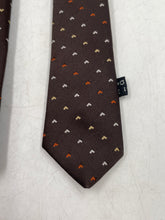 Load image into Gallery viewer, Givenchy Mens Brown Geometric Print Adjustable Long Formal Designer Tie
