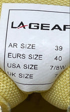 Load image into Gallery viewer, L.A. Gear Mens Yellow Round Toe Lace-Up Low Top Sneakers Shoes Size EUR 40
