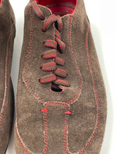 Load image into Gallery viewer, Authentic Carolina Herrera Mens Brown Oxford Dress Shoes Size 8.5 Damaged
