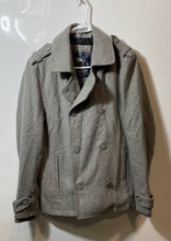 Load image into Gallery viewer, Buffalo David Bitton Womens Gray Long Sleeve Double-Breasted Pea Coat Size M
