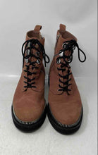 Load image into Gallery viewer, Michael Kors Womens Tavie Brown Black Suede Lace-Up Combat Boots Size 7 M
