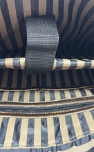 Load image into Gallery viewer, Adrienne Vittadini Womens Black Brown Signature Print Double Handle Tote Bag
