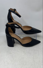 Load image into Gallery viewer, Marc Fisher Womens Black Leather Block Heel Ankle Strap Sandals Size 9M
