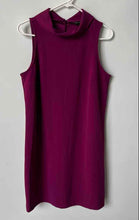 Load image into Gallery viewer, Banana Republic Womens Purple Sleeveless Draped Cowl Neck Shift Dress Size M
