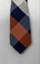 Load image into Gallery viewer, Penguin Mens Multicolor Buffalo Plaid Keeper Loop Adjustable Pointed Tie
