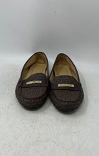 Load image into Gallery viewer, Michael Kors Womens Everett Brown Monogram Print Slip-On Loafer Flats Size 9 M
