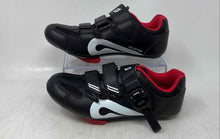Load image into Gallery viewer, Peloton Womens Black Red 3 Bolt Adjustable Strap Cycling Shoes Size EUR 37
