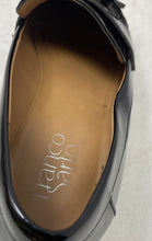 Load image into Gallery viewer, Franco Sarto Womens Carolynn Black Leather Tassel Slip-On Loafer Shoes Size 6M
