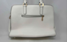 Load image into Gallery viewer, Dasein Womens White Leather Detachable Strap Inner Pockets Lined Satchel Bag
