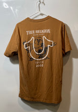 Load image into Gallery viewer, True Religion Mens Brown Short Sleeve Crew Neck Stretch Pullover T-Shirt Size L
