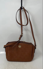Load image into Gallery viewer, Anne Klein Womens Brown Leather Embossed Adjustable Strap Crossbody Purse
