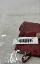 Load image into Gallery viewer, Dooney &amp; Bourke Womens Red Monogram Print Card Holder Mini Wristlet Wallet
