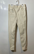Load image into Gallery viewer, Zara Womens Beige Denim Light Wash Pockets Regular Fit Skinny Leg Jeans Size 6
