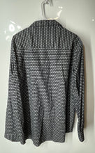 Load image into Gallery viewer, Alfani Mens Black Check Print Long Sleeve Spread Collar Button-Up Shirt Size XL
