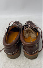 Load image into Gallery viewer, Timberland Mens Authentic 3-Eye Lug Handsewn Brown Leather Boat Shoes Size 8.5 M
