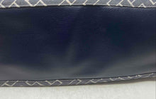 Load image into Gallery viewer, Tommy Hilfiger Womens Navy Red Monogram Inner Pocket Shoulder Strap Tote Bag
