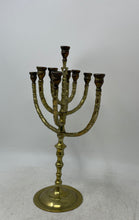Load image into Gallery viewer, Traditional Seven Branched Home Decor Collectible Brass Candle Holder
