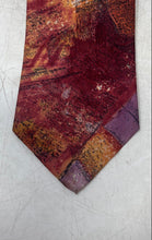 Load image into Gallery viewer, Italian Mens Multicolor Abstract Design Silk Adjustable Designer Tie
