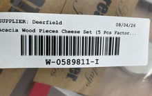 Load image into Gallery viewer, Bread+Butter Acacia Wood 5-Pieces Cheese Set With Tag &amp; Box Factory Sealed
