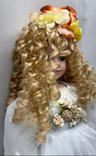Load image into Gallery viewer, Vintage Blonde Hair Blue Eyes Collector Porcelain Doll In White Maxi Dress w/Tag
