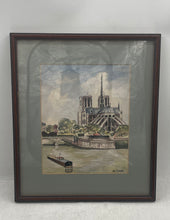 Load image into Gallery viewer, Wall Decorative Framed Cathedral Of Notre-Dame De Paris Art Print By M. Favre
