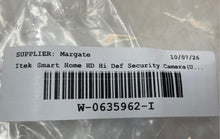 Load image into Gallery viewer, Itek Smart Home HD WiFi White US Plug Wireless Security Camera Not Tested
