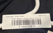 Load image into Gallery viewer, Guess Womens Black Short Sleeve Crew Neck Regular Fit Embellished T-Shirt Sz XS
