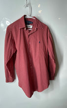 Load image into Gallery viewer, Ralph Lauren Mens Red Plaid Print Long Sleeve Button-Up Shirt Size 15 32/33
