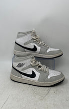 Load image into Gallery viewer, Nike Womens Air Jordan 1 Mid BQ6472-015 White Gray Basketball Shoes Size 8
