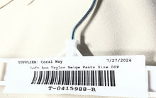 Load image into Gallery viewer, Loft Ann Taylor Womens Beige Flat Front Belt Loops Back Pockets Dress Pants 00P
